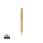 Bamboo pen with wheatstraw clip - Slika 2