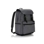 Laptop backpack with magnetic buckle straps