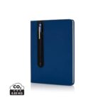 Standard hardcover PU A5 notebook with stylus pen - Image 2