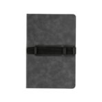 Deluxe hardcover PU notebook A5 with phone and pen holder - Image 7