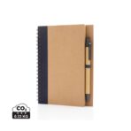 Kraft spiral notebook with pen - Slika 2