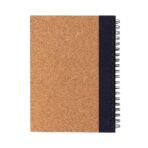 Cork spiral notebook with pen - Slika 5