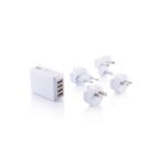 Travel plug with 4 USB ports