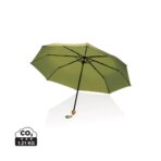 20.5" Impact AWARE™ RPET 190T Pongee bamboo mini umbrella - Slika 2