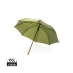 23" Impact AWARE™ RPET 190T auto open bamboo umbrella - Slika 2