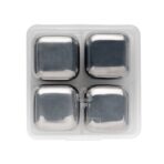 Re-usable stainless steel ice cubes 4pc - Slika 5