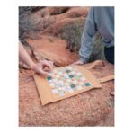 Britton cork foldable backgammon and checkers game set - Image 11