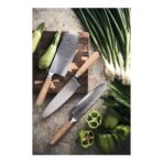 VINGA Hattasan Damascus Santoku knife - Image 5