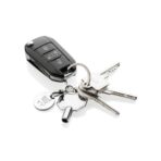 RCS recycled zinc alloy radiator key keychain with coin - Slika 4