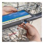 RCS recycled zinc alloy radiator key keychain with coin - Slika 6