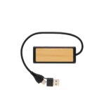 Link RCS recycled plastic and bamboo dual Input USB hub - Slika 3
