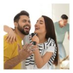 Singvibe RCS recycled plastic karaoke set with double mic - Slika 14