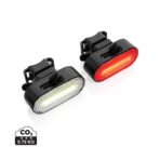 Lumino RCS recycled plastic USB re-chargeable bike light set - Image 2