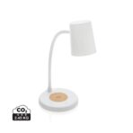 Zenara RCS recycled plastic and cork 15W wireless desk lamp - Image 2