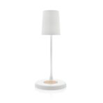 Zenara RCS recycled plastic and cork 15W wireless desk lamp - Image 3