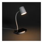 Zenara RCS recycled plastic and cork 15W wireless desk lamp - Image 9