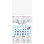 " Poslovni PLAVI 5 mj." trodjelni kalendar, 12 list., dim: 29,5x62cm, PVC vrećica, pokazivač, P/50