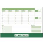 Stolna mapa ZELENA, ravnalo, dim:47x34cm, P/20