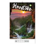 "NACIONALNI PARKOVI HRVATSKE" 13 list., dim: 33x55 cm, PVC vrećica, P/40, kolor kalendar