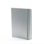 "LINAS" SREBRNI NOTE A5, poslovni, dim:14,8x21cm P/20