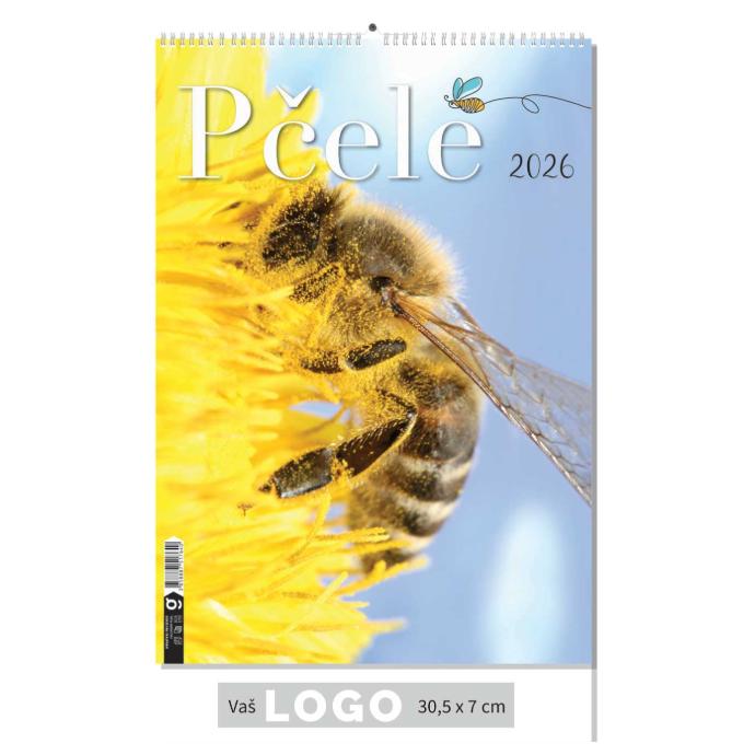 "PČELE" 13 list., dim: 30,5x50 cm, PVC vrećica, P/50, kolor kalendar "PČELE" 13 list., dim: 30,5x50 cm, PVC vrećica, P/50, kolor kalendar