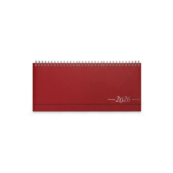 Planer STOLNI TOKIO s godinom CRVENI, spiralni, dim:30x14,5cm, 128 str., P/50