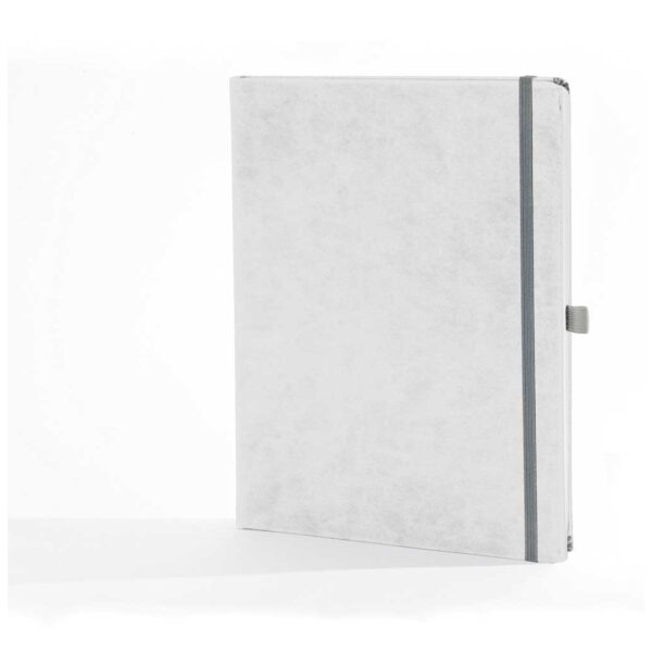 "ATENA" BIJELI rokovnik A4, dim: 21x26,5cm, 192 str., gumica, gumica za olovku P/20