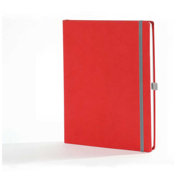 "ATENA" CRVENI rokovnik A4, dim: 21x26,5cm, 192 str., gumica, gumica za olovku P/20