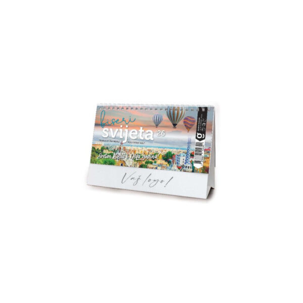 "BISERI SVIJETA" 13 list., dim: 20,5x14,5 cm, stolni kalendar, koverta, P/100
