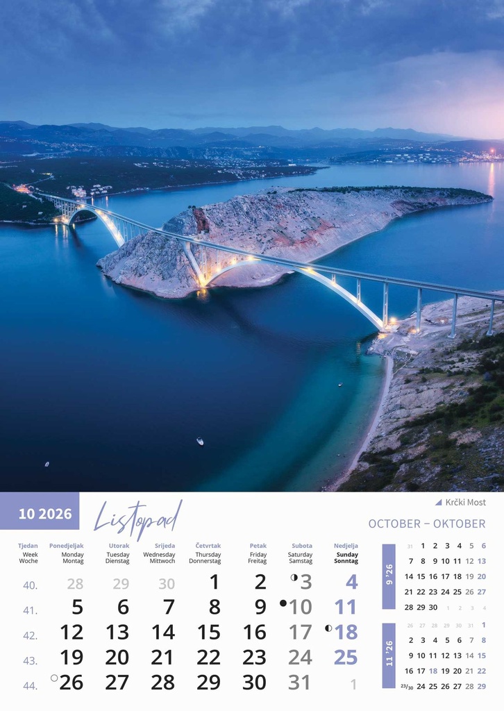 "PRIRODA" 13 list., dim: 30,5x50 cm, PVC vrećica, P/50, kalendar u boji