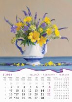 "BUKETI" 13 list., dim: 30,5x50 cm, PVC vrećica, P/50, kolor kalendar