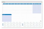 MAPA STOLNA DVOGODIŠNJA 60*40 cm, 48 L, plava klapna 7 x 60 cm s kalendarijom, P/15