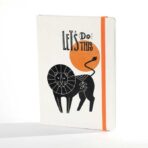 "PERLA" s NARANČASTOM gumicom BILJEŠKE A5, poslovni, dim:14,8x21cm, P/20