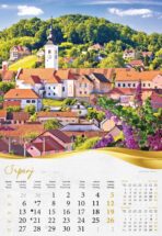 "BAJKOVITO ZAGORJE I MEĐIMURJE" 13 list., dim: 33x55 cm, PVC vrećica, P/40, kalendar u boji