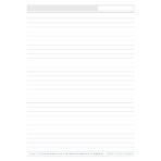 "ATENA" CRVENI rokovnik A4, dim: 21x26,5cm, 192 str., gumica, gumica za olovku P/20 - Slika 8