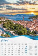 "BISERNA DALMACIJA" 13 list., dim: 33x55 cm, PVC vrećica, P/40, kalendar u boji