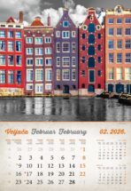 "VINTAGE GRADOVI" 13 list., dim: 33x55cm, PVC vrećica, P/40, kolor kalendar