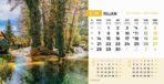 "PRIRODA" 13 list., dim: 20,5x14,5 cm, stolni kalendar, koverta, P/100