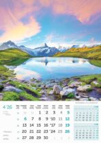 "VRHOVI SVIJETA" 13 list., dim: 30,5x50 cm, PVC vrećica, P/50, color kalendar