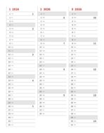 ROKOVNIK TJEDNI PLANER "DONAT" PU CRNI 21x26,5 cm 224 str 80gr P/20