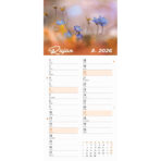 "CVJETNI PLANER" 13 list., dim: 22x55cm,  PVC vrećica, P/50, color kalendar - Image 3