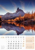 "VRHOVI SVIJETA" 13 list., dim: 30,5x50 cm, PVC vrećica, P/50, color kalendar