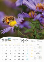 "PČELE" 13 list., dim: 30,5x50 cm, PVC vrećica, P/50, kolor kalendar