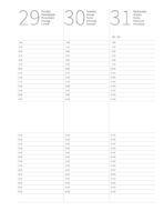 ROKOVNIK TJEDNI PLANER "DONAT" PU tamno plavi 21x26,5 cm 224 str 80gr P/20