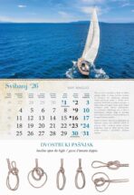 "KALENDAR GROPOVA" 13 list., dim: 33x55 cm, PVC vrećica, P/40, color kalendar