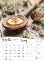 "PČELE" 13 list., dim: 30,5x50 cm, PVC vrećica, P/50, kolor kalendar