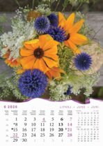 "BUKETI" 13 list., dim: 30,5x50 cm, PVC vrećica, P/50, kolor kalendar