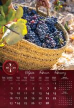 "VINO" 13 list., dim: 33x55 cm, PVC vrećica, P/40, color kalendar