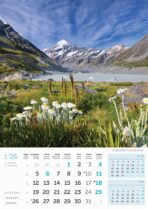 "VRHOVI SVIJETA" 13 list., dim: 30,5x50 cm, PVC vrećica, P/50, color kalendar