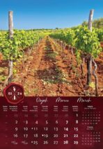 "VINO" 13 list., dim: 33x55 cm, PVC vrećica, P/40, color kalendar